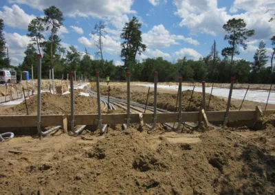 Electrical foundation for new build.